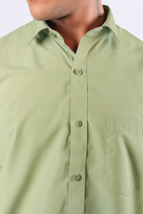 Veshbhoshaa Bluebird Light Green Men'S Office Shirt